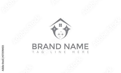 Creative Cleaning Concept Logo Design Template