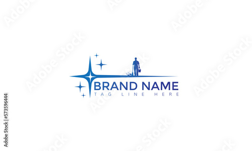 Creative Cleaning Concept Logo Design Template