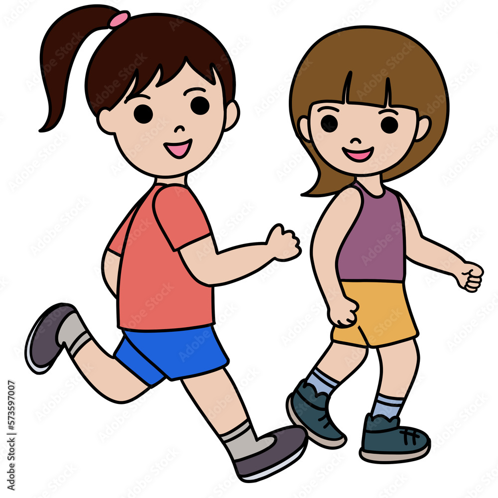 girls running girls running