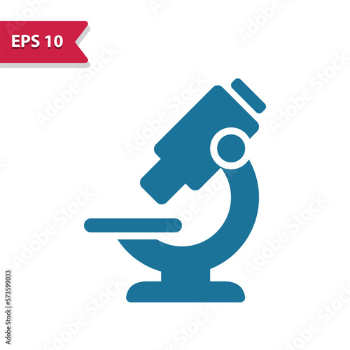 Microscope Icon. Professional pixel perfect vector icon in glyph style.