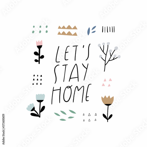 Hand drawn vector lettering quote made in modern style