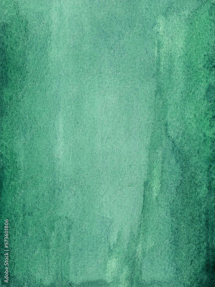 Watercolor green background with brush strokes, dots, spots Watercolor green background with brush strokes, dots, spots