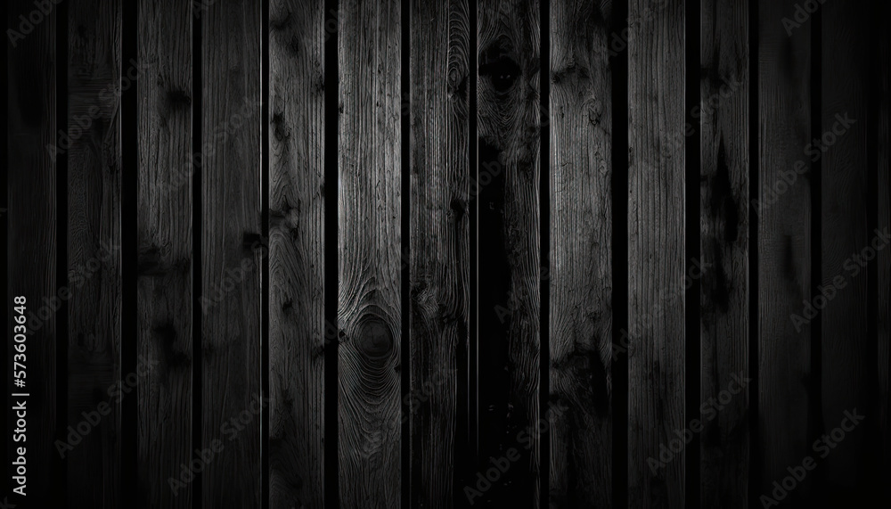 Background black wood texture created with generative AI Background black wood texture created with generative AI