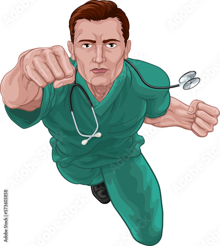Superhero Nurse Doctor in S...