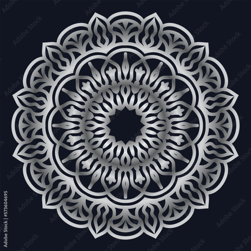 Fototapeta premium Decorative elements luxury ornament pattern gradient mandala design