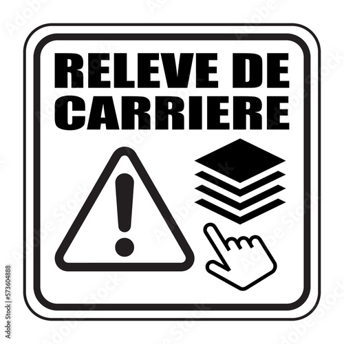Logo relevé de carrière.