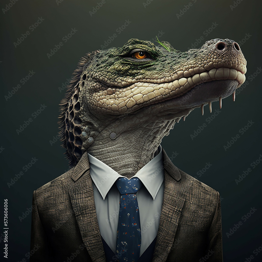 Alligator business suit