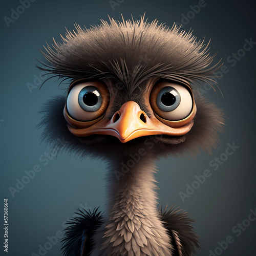 Cute cartoon Emu character