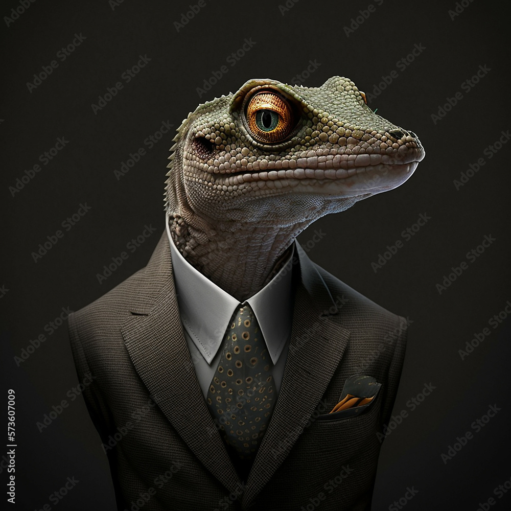 Gecko formal business suit Gecko formal business suit