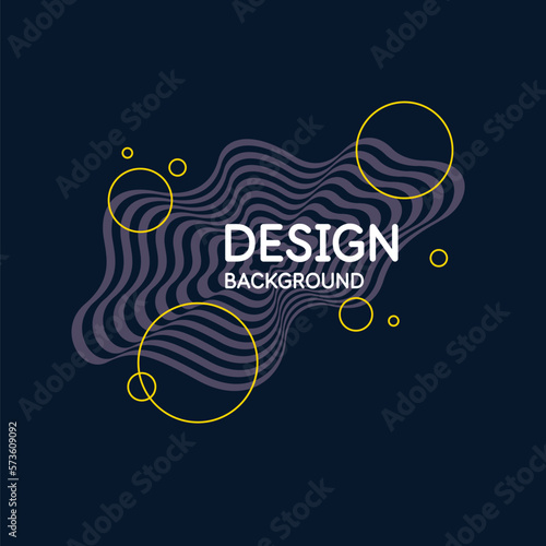 Trendy abstract background. Composition forms. Modern vector illustration