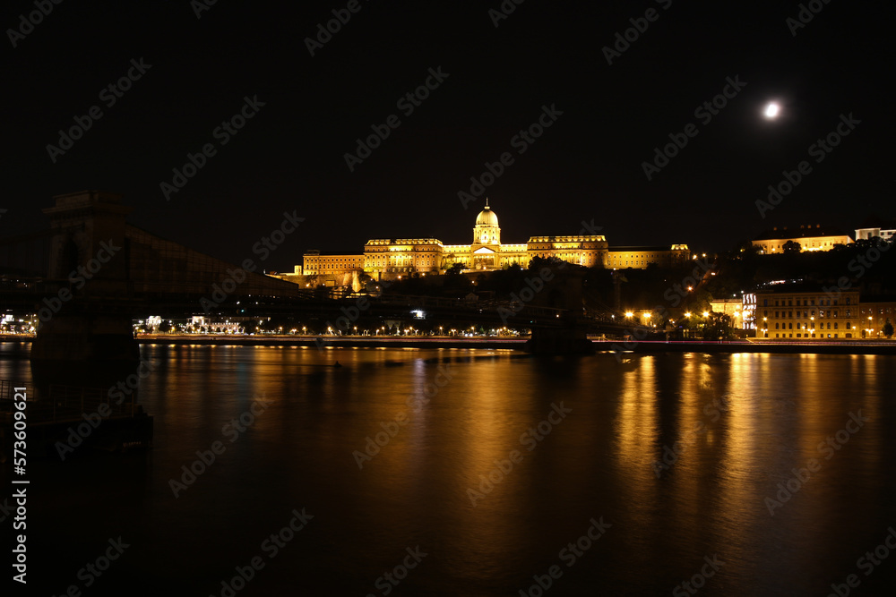 Buda Castle by night, Budapest, Hungary