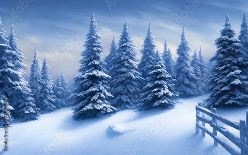Tannenbaum im Winter © Meadow