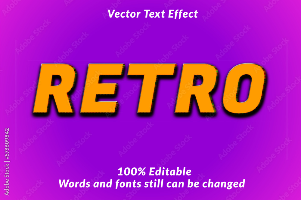 Retro Text Effect