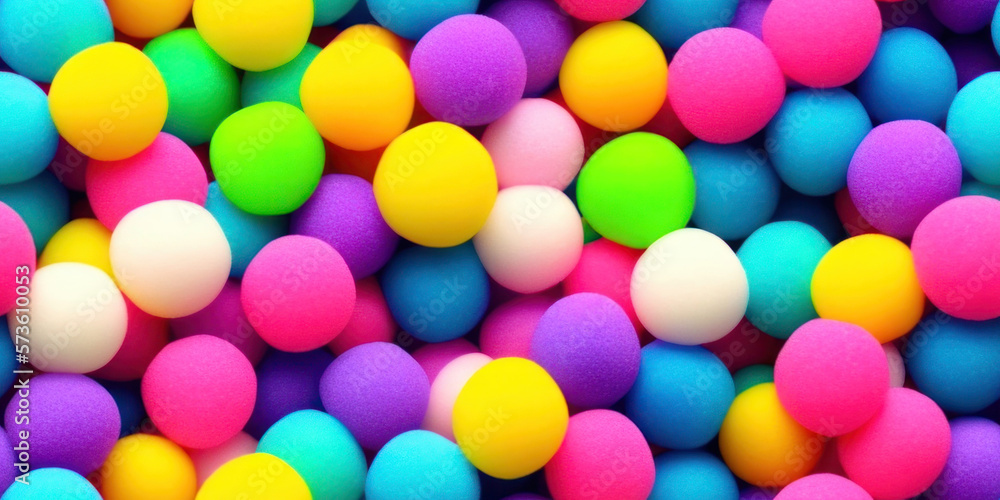 Colorful candies, sweets seamless background texture (created with Generative AI) Colorful candies, sweets seamless background texture (created with Generative AI)
