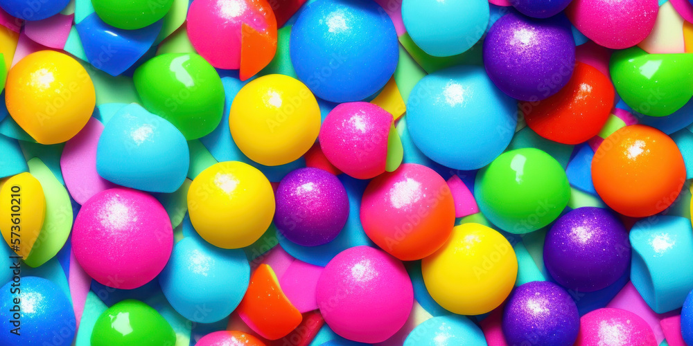 Sweet candy shapes, candies, seamless background texture (created with Generative AI) Sweet candy shapes, candies, seamless background texture (created with Generative AI)