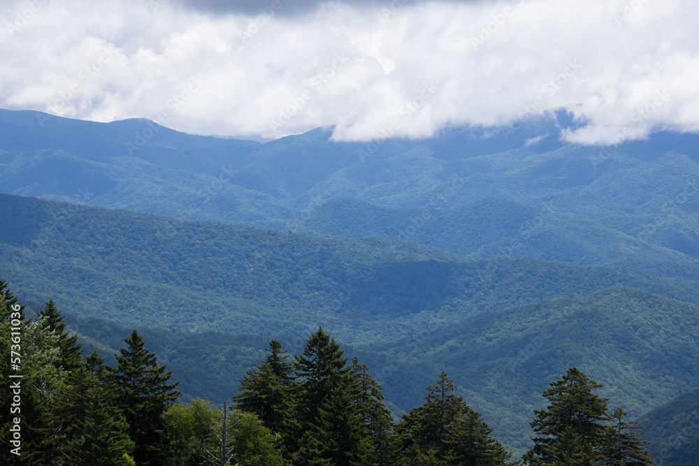 Clouds over the Great Smoky Mountains