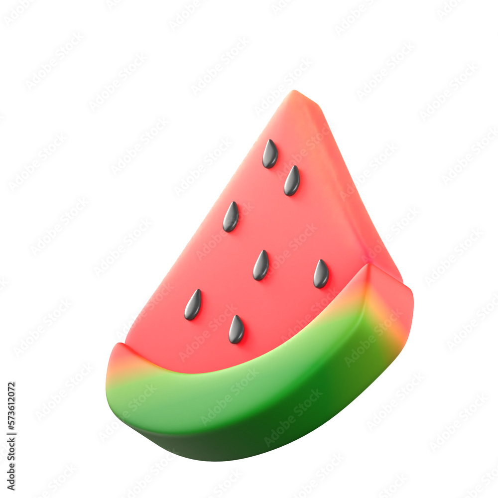 watermelon cut 3d render watermelon cut 3d render