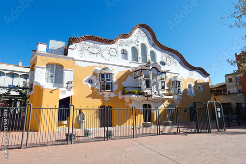 Architecture, modernist style, Can Negre, by Josep Maria Jujol Gibert. Sant Joan Despi,