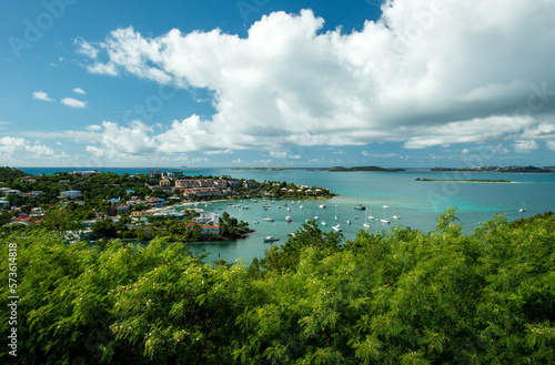 Fototapeta Naklejka Na Ścianę i Meble -  St. John town US Virgin Island