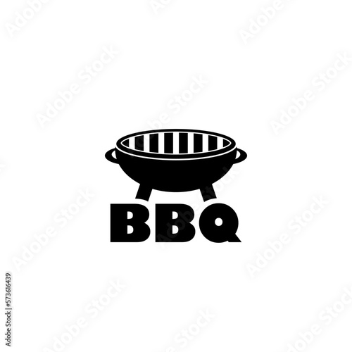 Bbq icon isolated on white background.