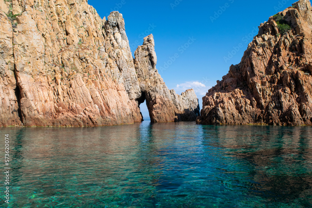 Les calanques de Piana, piscine naturelle du Capo Rosso en Corse