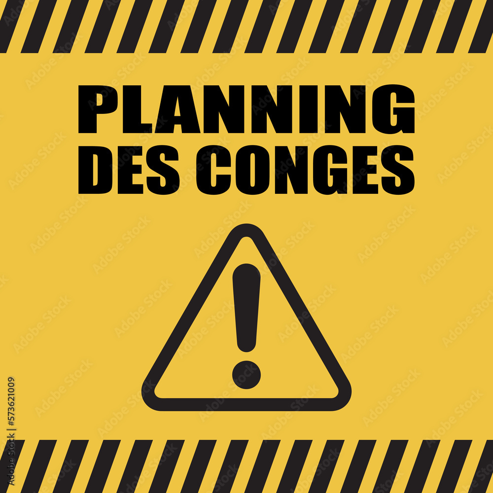 Logo planning des congés. Stock Vector | Adobe Stock