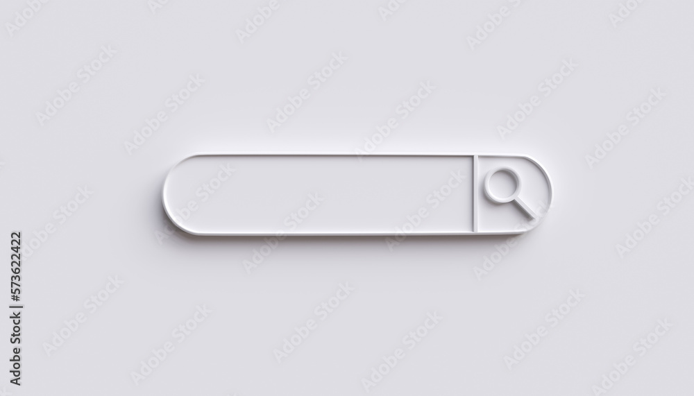 Search bar, search engine on background for design. concepts of finding Information by technology for web, browser, and job search. 3D render Illustration Search bar, search engine on background for design. concepts of finding Information by technology for web, browser, and job search. 3D render Illustration