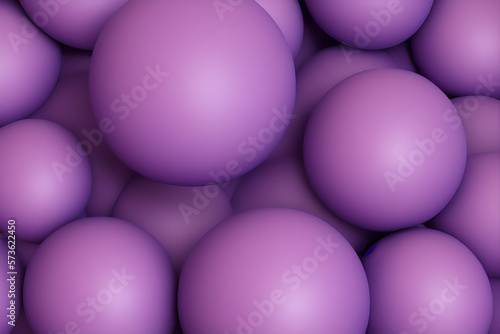 abstract purple 3d spheres render created with Generative AI