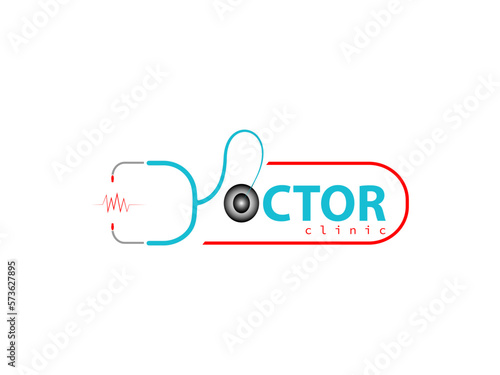 Doctor vector logo design and illustration.