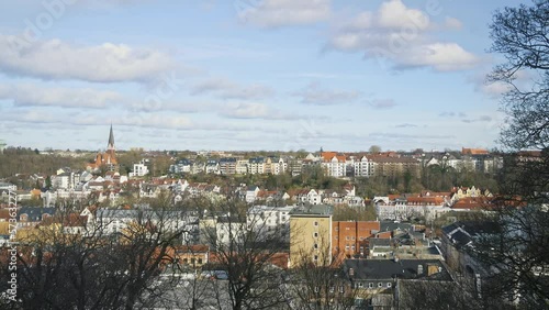 Video of the skyline of Flensburg, the very most northern city of Germany 