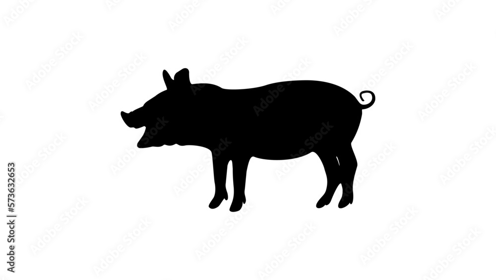 piglet silhouette piglet silhouette
