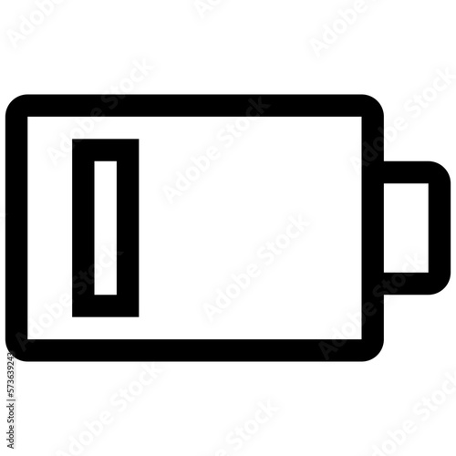 Low Battery Line Icon