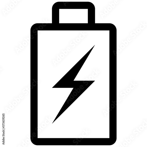 Alkaline Battery Line Icon