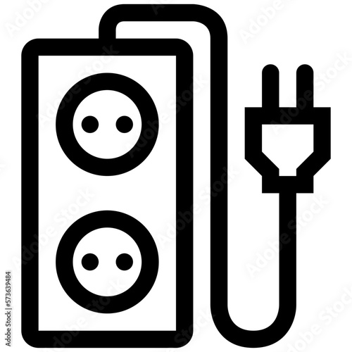 Electric Extension Line Icon