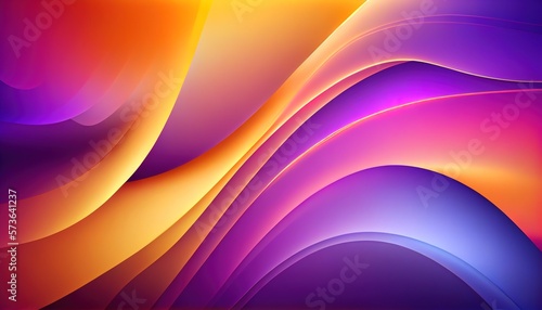 Abstract colorful wave background  Generative Ai