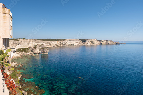 Magnifique vue sur les falaises de Bonifacio en Corse 