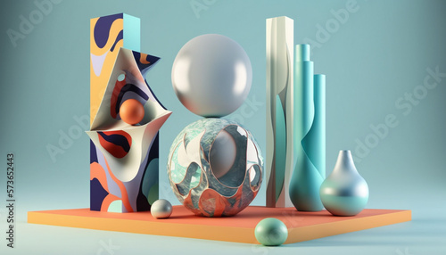 Geometric Shapes Abstract Background. Use it as background for your projects like the commercial advertisement, products promo, wall projection mapping, fashion show, music award.