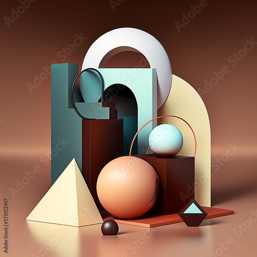 3D rendering. Abstract futuristic shapes. Use it as background for your projects like the commercial advertisement, products promo, wall projection mapping, fashion show, music award.