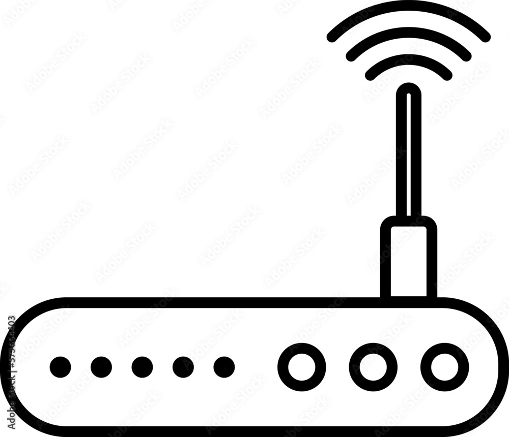 Router line icon. Wifi Router Wireless Router vector Router line icon. Wifi Router Wireless Router vector