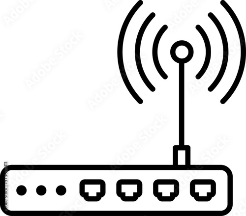 Router line icon. Wifi Router Wireless Router vector