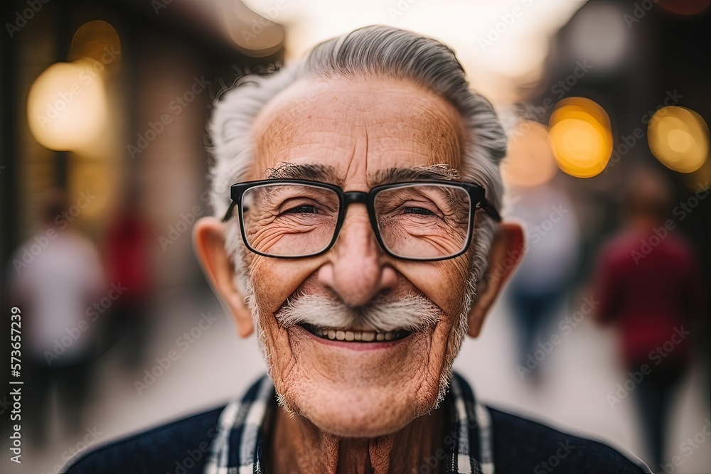 Aged well: close-up portrait of happy senior man looking at camera. Nice bokeh background. Aged well: close-up portrait of happy senior man looking at camera. Nice bokeh background.
