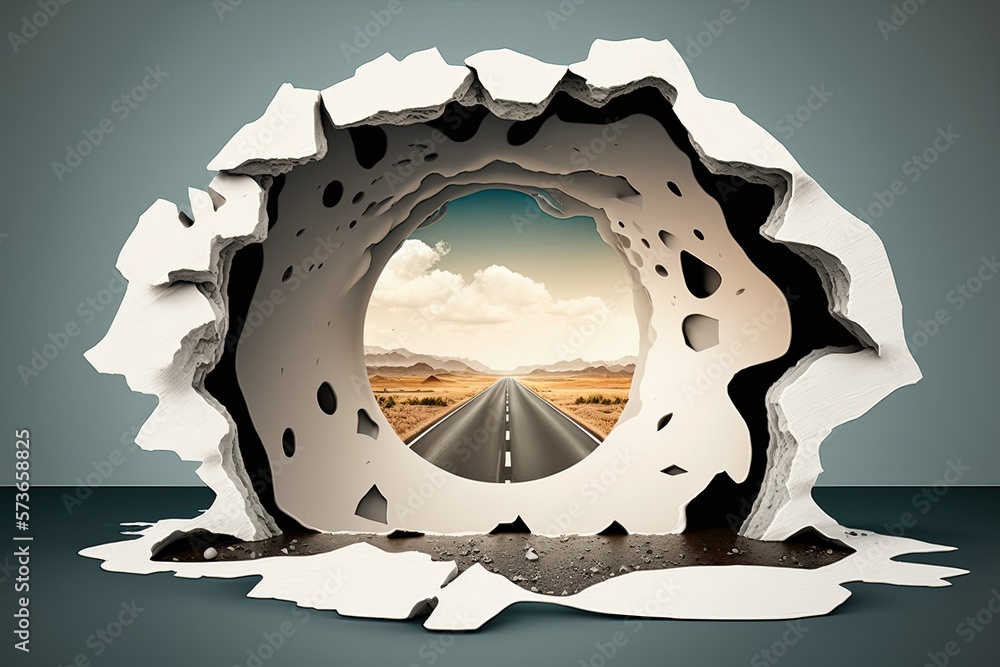 Faulty Pavement In The Form Of A Gaping Hole The Rupture Of A Pipeline Faulty Pavement In The Form Of A Gaping Hole The Rupture Of A Pipeline