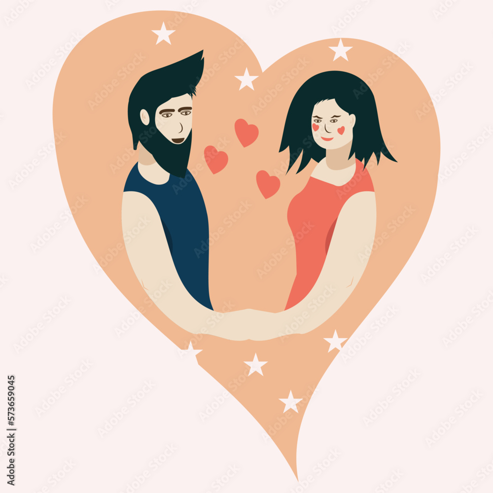 Couple with heart