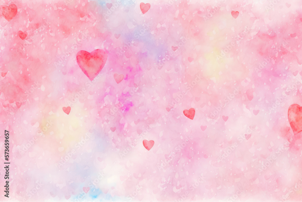 Abstract sweet pink watercolor background. Generative AI