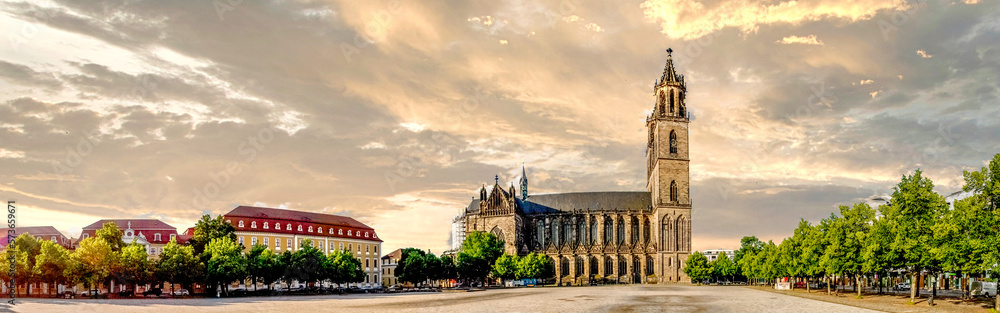 Obraz premium Magdeburg, Sachsen Anhalt, Deutschland 