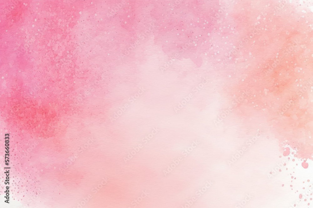 Abstract sweet pink watercolor background. Generative AI