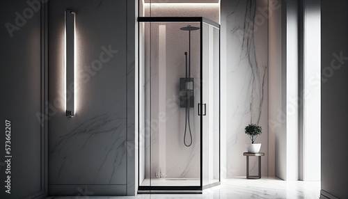 illustration. design. Bathroom with furniture. Bathroom interior. Generative AI