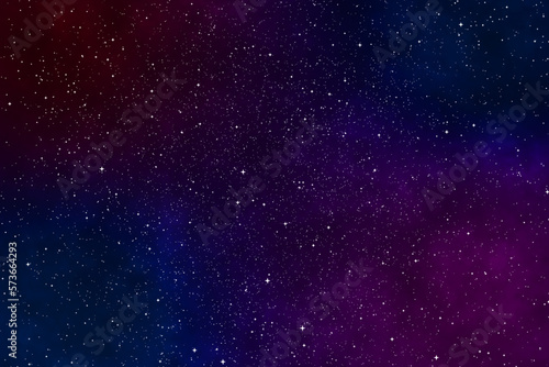 Starry night image with the purple galaxy in cosmic space.