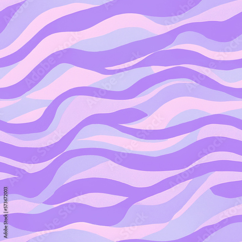 Abstract snake animal design seamless pattern. Striped colorful summer purple background. Trendy design, hand drawn style, wavy lines. Modern dynamic print for fashion textile fabric, cloth, decor