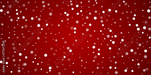 Snowy christmas background. Subtle flying snow